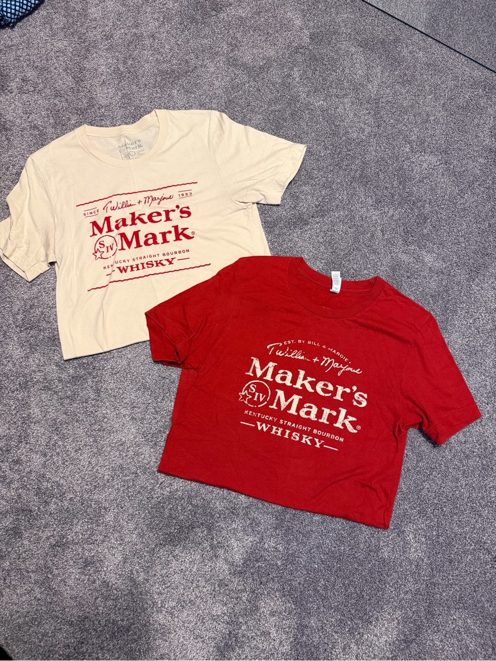 2 Makers Mark tshirts